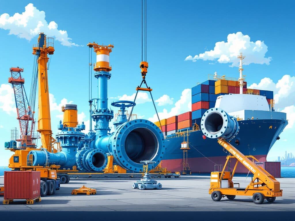 pipeline valves shipping