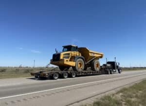articulated dump truck shipping