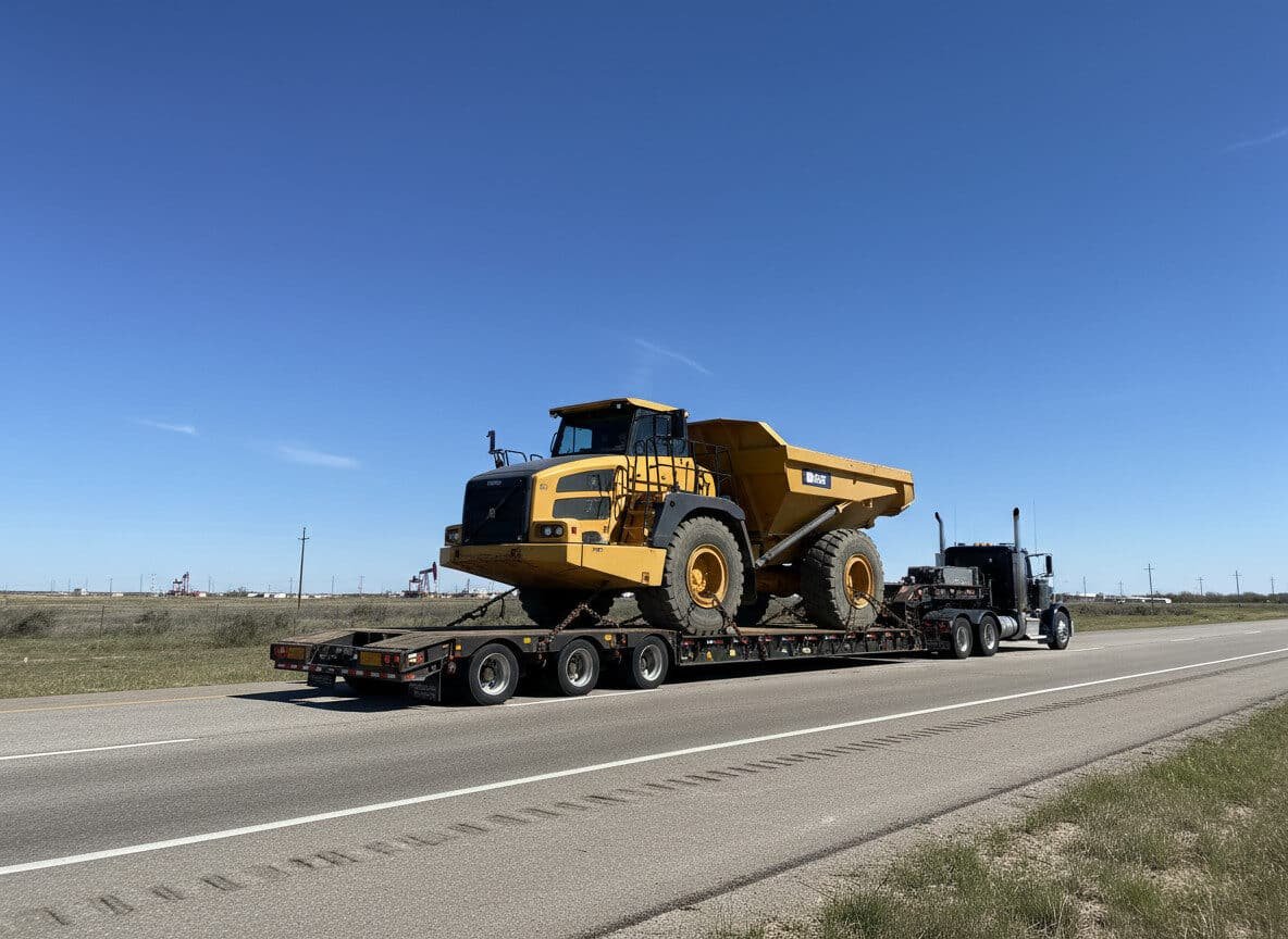 articulated dump truck shipping