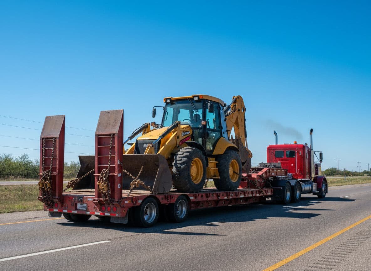 backhoe loader shipping