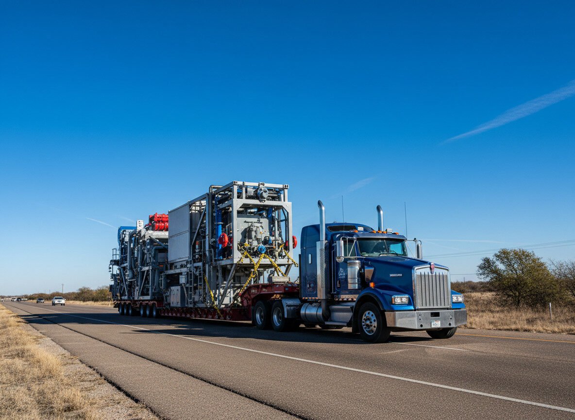 cold-weather frac unit shipping