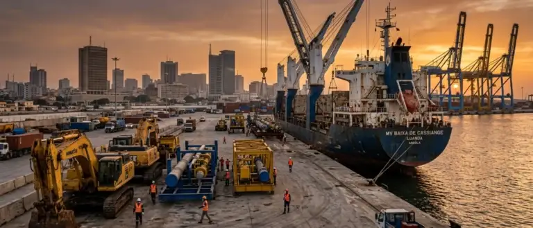 Shipping Heavy Mining Equipment And Oil Field Machinery From Houston To The Port Of Luanda, Angola Via Ocean Freight Forwarding.