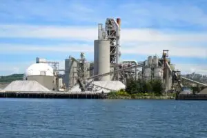 Rotary kiln staged for cement and mineral project cargo