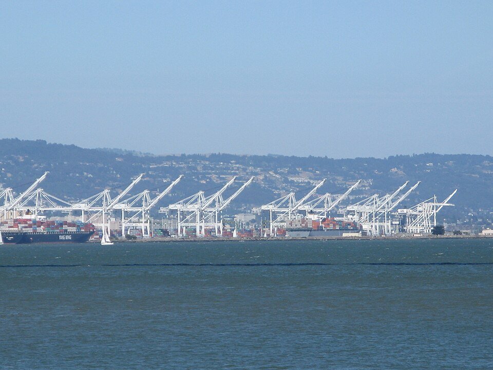 Container Cranes At The Port Of Oakland