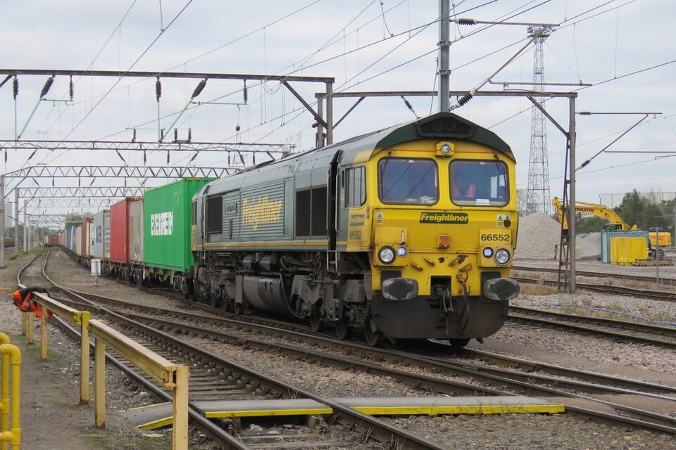 Intermodal Train At Basford Hall Yard