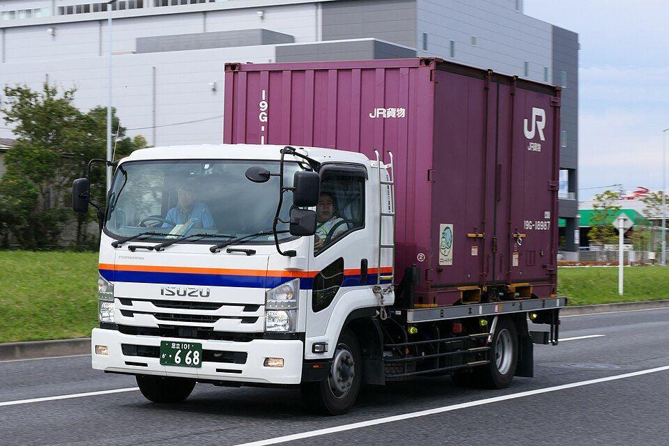 Nittsu Sumidagawa Unyu Isuzu Forward Container Truck 5T